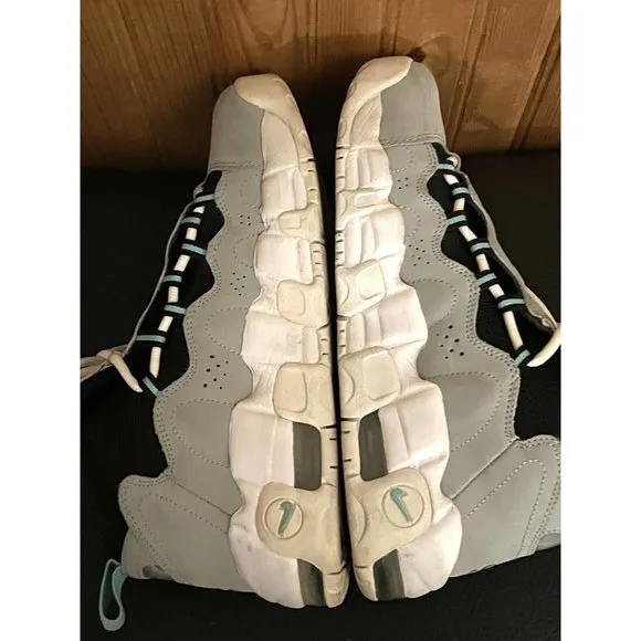 Nike Air More Money Grey Green Youth Size 6Y Women’s 7.5 Sneakers AH5215-002
